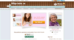 Desktop Screenshot of billige-tester.no