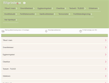 Tablet Screenshot of billige-tester.no